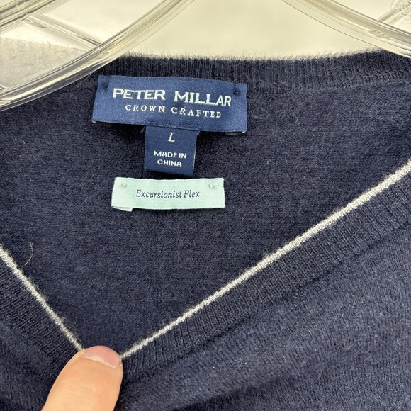 Peter Millar Crown Crafted Excursionist Flex Merino Wool Woman's Large Sweater - Picture 6 of 7